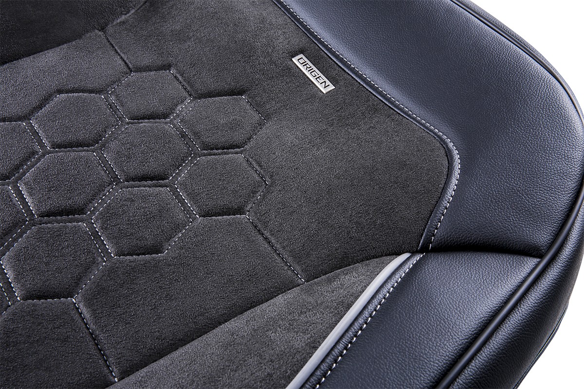 ORG80123 ORIGEN R4 Autositzbezug schwarz, Polyester, PVC, vorne