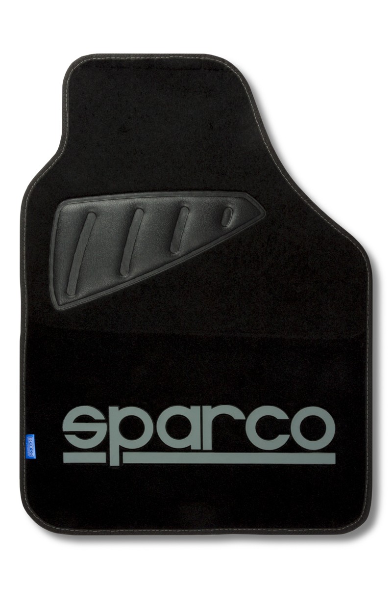 SPARCO SPC1902 Floor liners Polyester, PVC, Latex, Front and Rear, grey, black