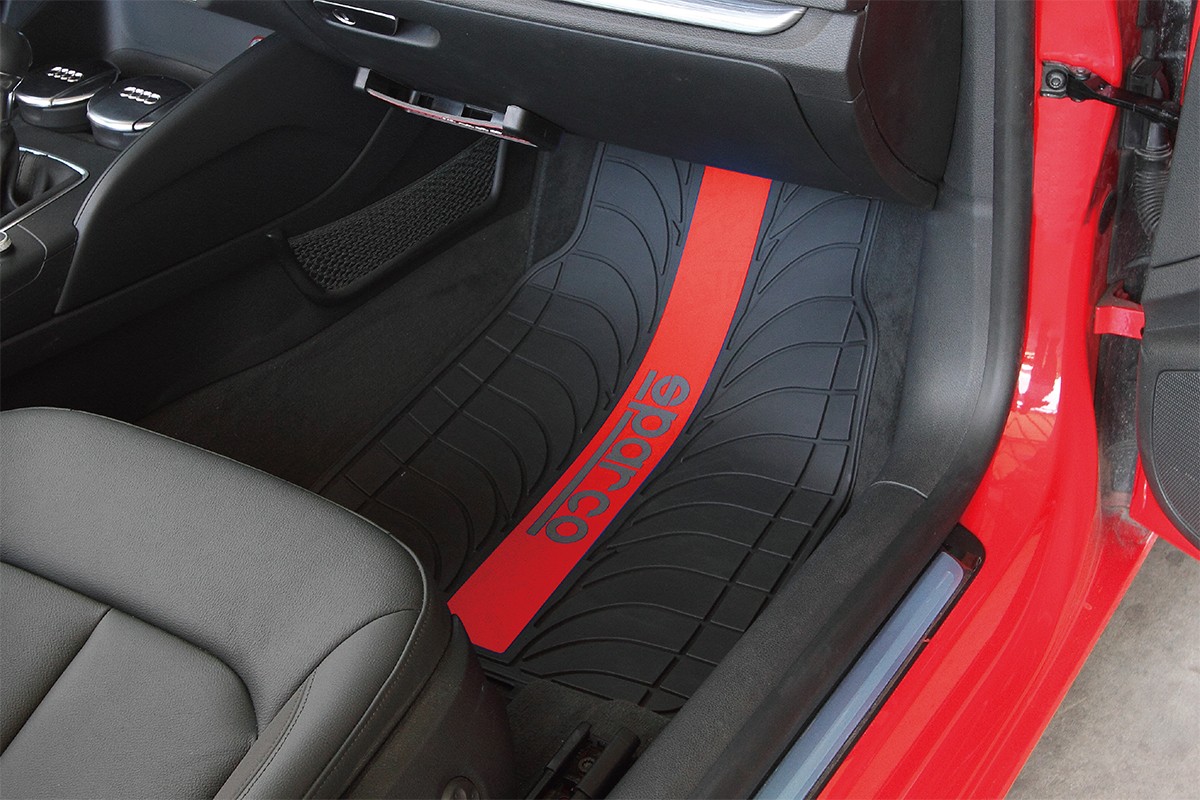 SPARCO SPC1913RS Fußmatten PVC, Latex, vorne und hinten, schwarz, Rot ▷  AUTODOC Preis und Erfahrung