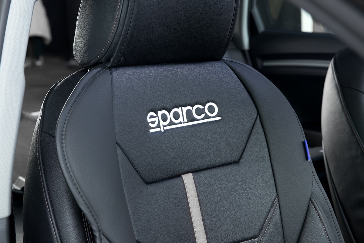 SPARCO FERRARA SPCS414GR Autositzauflage PVC, Baumwolle ▷ AUTODOC