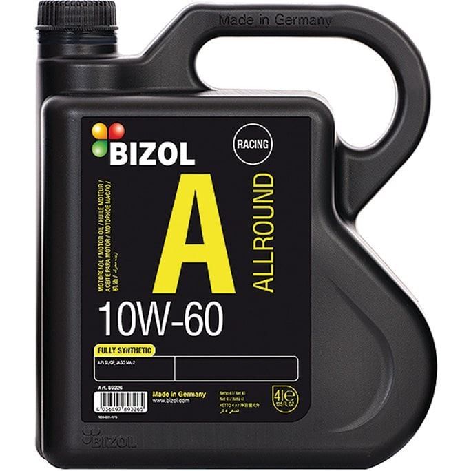 Buy Motor oil BIZOL petrol 89326 ALLROUND, RACING 10W-60, 4l