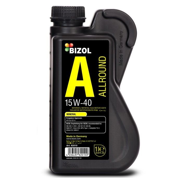Buy Car oil BIZOL diesel 82010 ALLROUND 15W-40, 1l