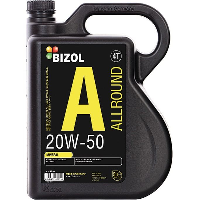 Buy Auto oil BIZOL diesel 82111 ALLROUND, 4T 20W-50, 5l, Mineral Oil