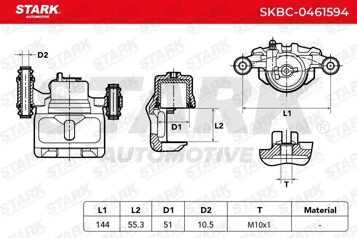 OEM-quality STARK SKBC-0461594 Brake caliper