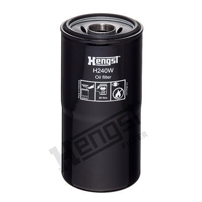 HENGST FILTER H240W Oil filter 1 1/2-12 U, Spin-on Filter