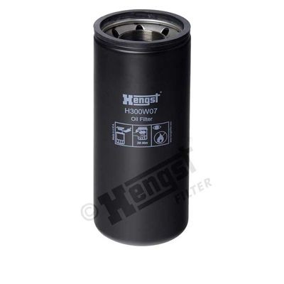 HENGST FILTER H300W07 Oil filter 2 1/4-12-U, Spin-on Filter