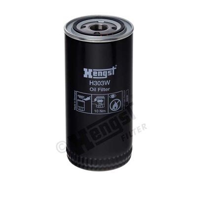 1640100000 HENGST FILTER 1-12 UNF, Spin-on Filter Ø: 93mm, Height: 210mm Oil filters H303W buy
