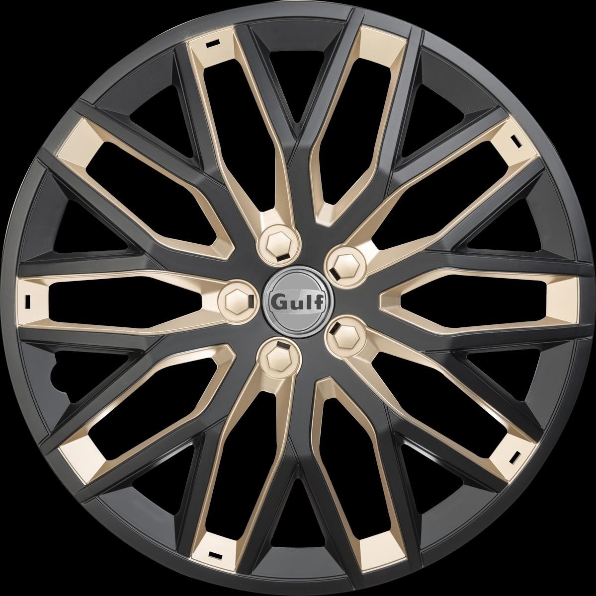 Car hubcaps gold GULF Gulf E15GT40BGD