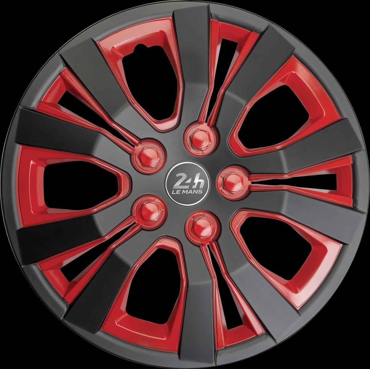 Car wheel trims Red 24H LE MANS Mulsanne E14MULBR