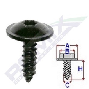 Screw ROMIX C10022 - Audi A3 Hatchback (8P1) Fasteners spare parts order