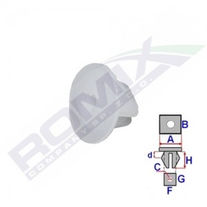 Subaru Fissaggio ricambi auto - Clip ROMIX C70169