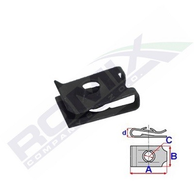 Clip ROMIX C70173 - Audi A3 Fasteners spare parts order
