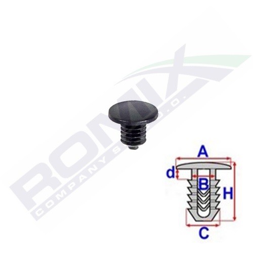 Honda LOGO Fasteners parts - Clip ROMIX C70516