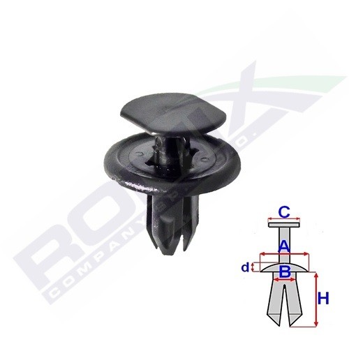 Clamps ROMIX 8 mm, Wheel Side, engine sided - C70518