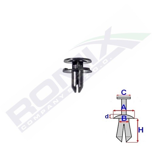 Buy Clip ROMIX C70520 - Fasteners parts NISSAN PATROL online