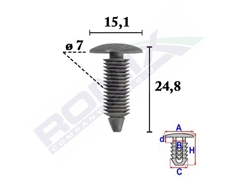 Buy Clip ROMIX C70588 - Fasteners parts FORD S-MAX online