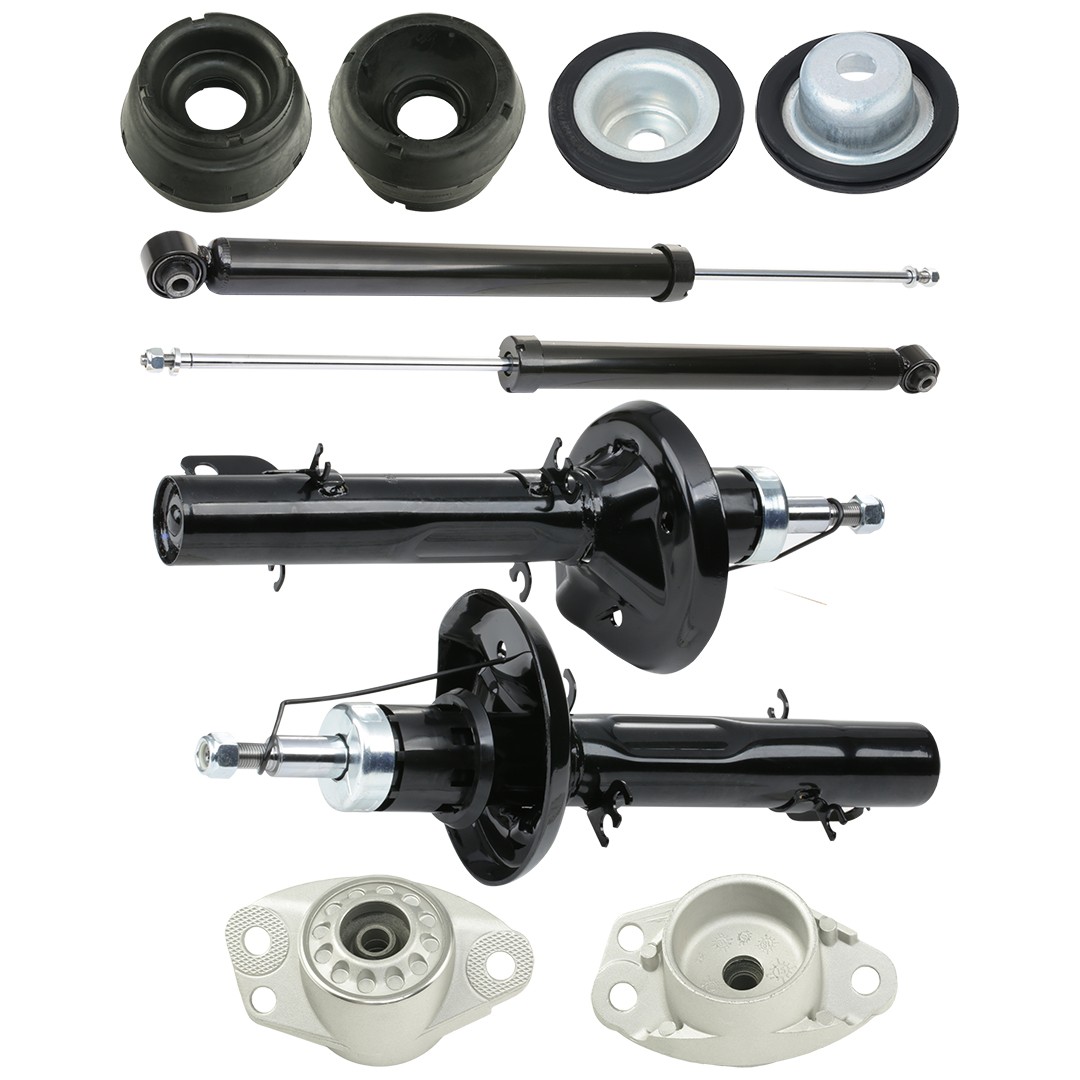 RIDEX 1185S0053 Suspension kit, coil springs / shock absorbers Golf 4