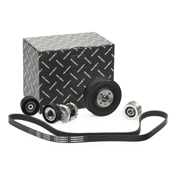 RIDEX Poly V-belt kit 542R1015 for AUDI A4, A6