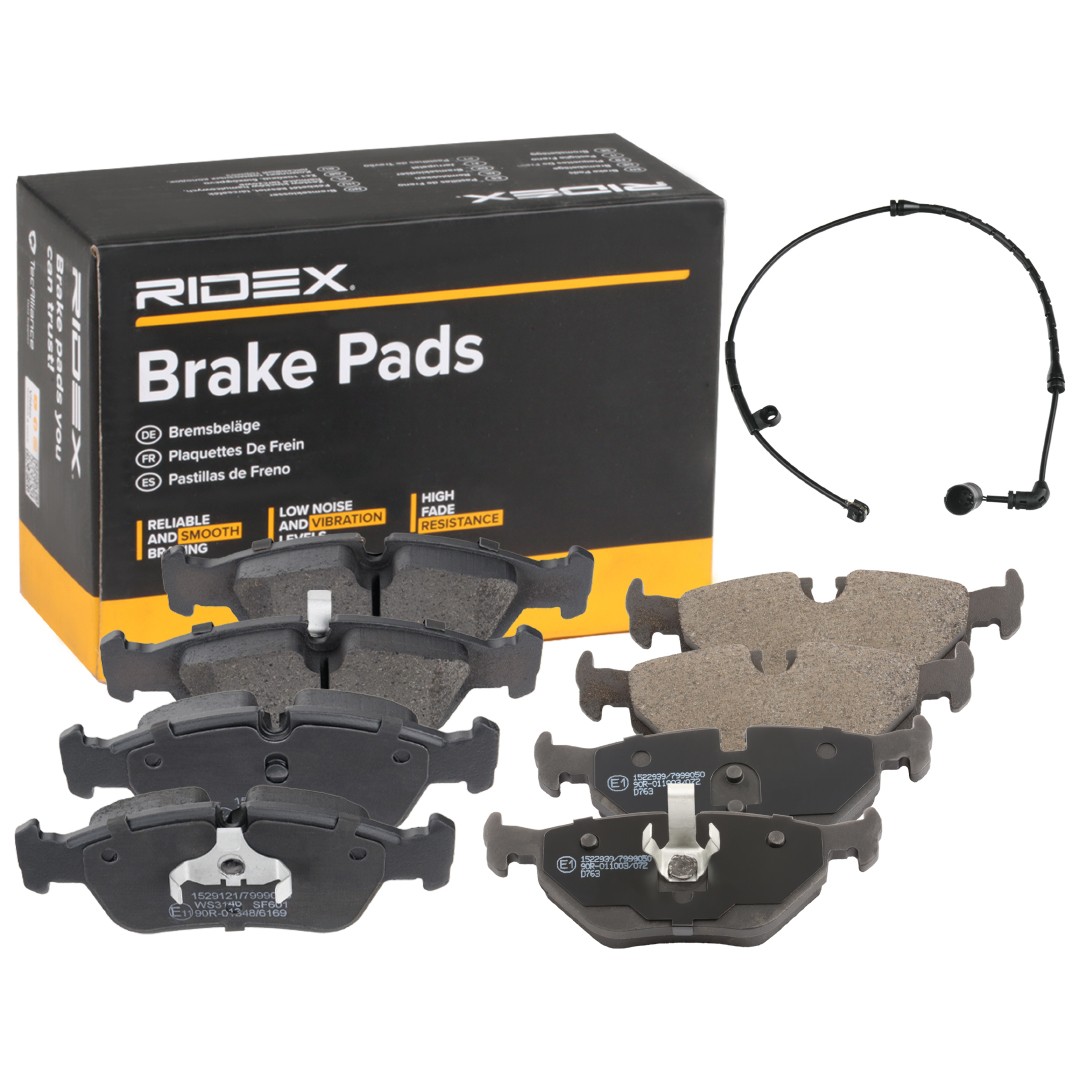 RIDEX 402B1660 Set of brake pads BMW 3 Convertible (E46) 318 Ci 143 hp Petrol 2002