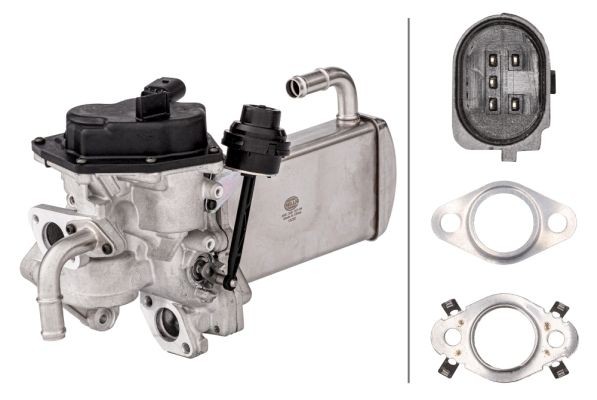 Volkswagen TRANSPORTER Exhaust gas recirculation valve 17378504 HELLA 6NU 358 167-041 online buy