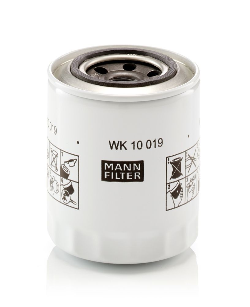 MANN-FILTER Spin-on Filter Height: 112mm Inline fuel filter WK 10 019 buy