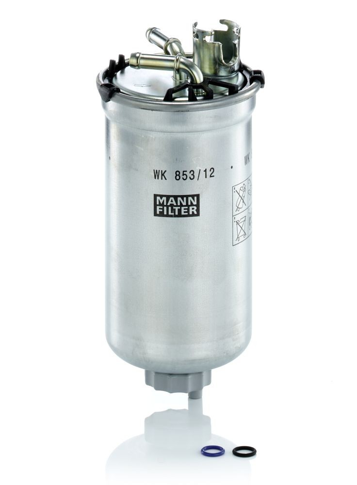 MANN-FILTER In-Line Filter, 8mm, with seal Height: 177mm Inline fuel filter WK 853/12 z buy