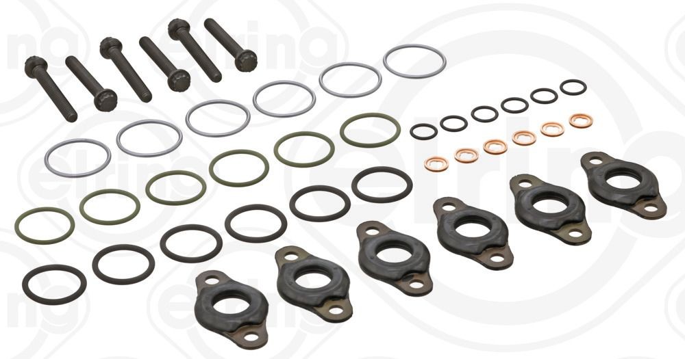 ELRING 841.360 Seal Kit, injector nozzle with bolts/screws