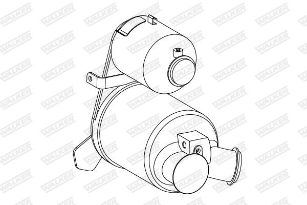 WALKER with mounting parts DPF 73335 buy