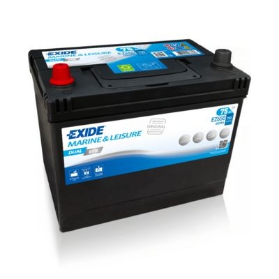 Original EXIDE 812071000 Start stop battery EZ650 for MAZDA 5