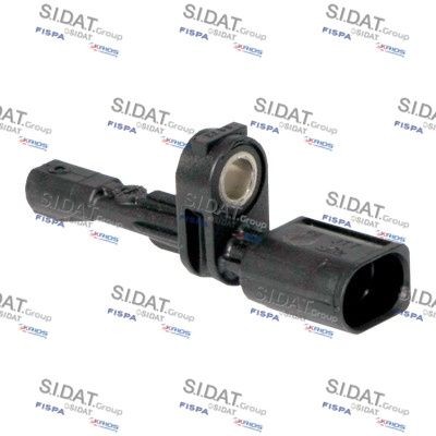 84.669A2 SIDAT Wheel speed sensor VW Rear Axle both sides, without cable, Hall Sensor, 2-pin connector, 37,8mm, 75mm, D Shape