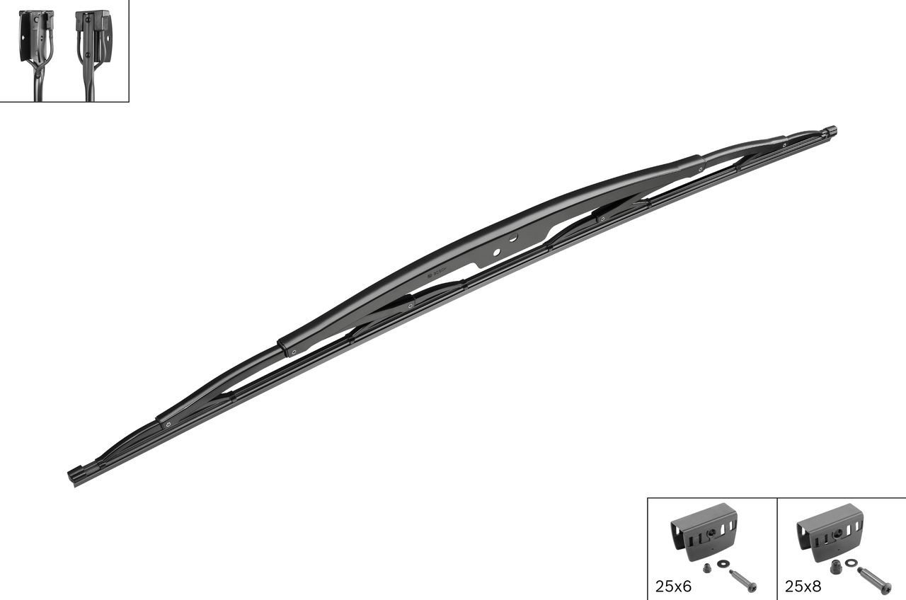 BOSCH 3 397 015 000 Wiper blade 900 mm, Bracket wiper blade without spoiler
