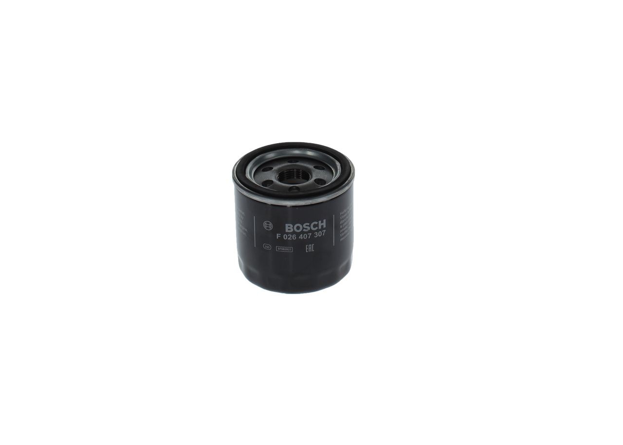 F026407307 Oil filter P 7307 BOSCH M 22 x 1,5, with one anti-return valve, Spin-on Filter