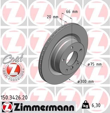 ZIMMERMANN Brake discs 150.3426.20 buy online