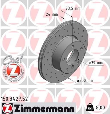 Zimmermann Coat-Z Sport Bremsen-Set + ABE_PKT562W112 