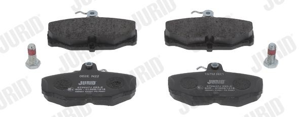 JURID 573947J Brake pad set not prepared for wear indicator, with accessories