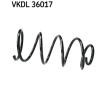 VKDL 36017 Molla ammortizzatore Volvo S40 mk2 1.6D2 115CV 84kW 2012