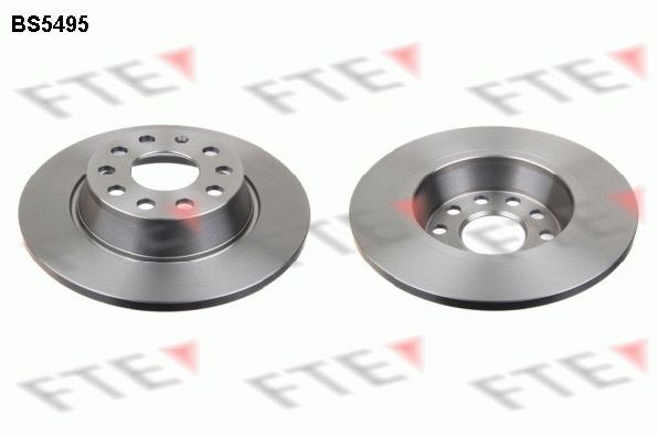 BS5495 FTE Rear Axle, 282x12mm, 9, solid Ø: 282mm, Rim: 9-Hole, Brake Disc Thickness: 12mm Brake rotor 9072026 buy