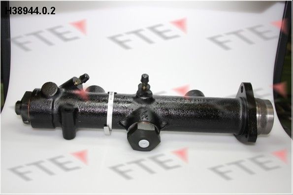 FTE 9722166 Brake master cylinder Number of connectors: 2, Bore Ø: 11 mm, Piston Ø: 38,1 mm, Grey Cast Iron, M12x1