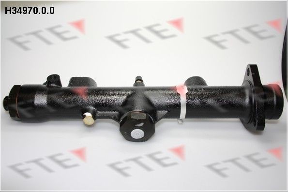 FTE 9722173 Brake master cylinder Number of connectors: 2, Bore Ø: 11 mm, Piston Ø: 34,9 mm, Grey Cast Iron, M14x1,5