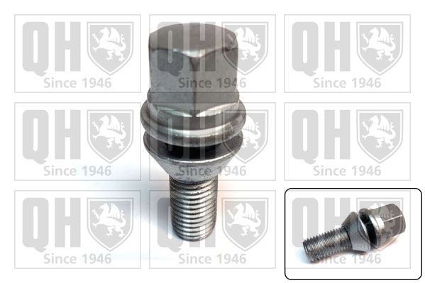 QUINTON HAZELL QWN106 Wheel Bolt M12x1,25, Conical Seat F, 24 mm, SW17, Male Hex