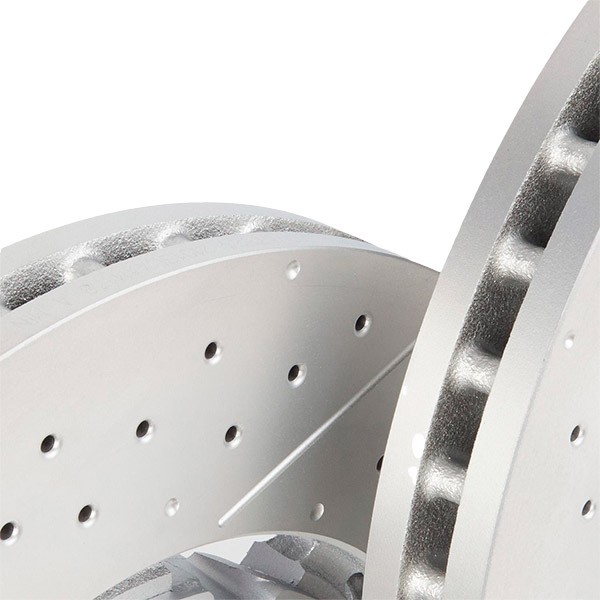 BREMBO 09.A945.33 Brake rotor 360x36mm, 5, internally vented, slotted/perforated, two-part brake disc, Coated, High-carbon