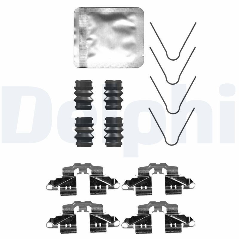 Great value for money - DELPHI Accessory Kit, disc brake pads LX0734