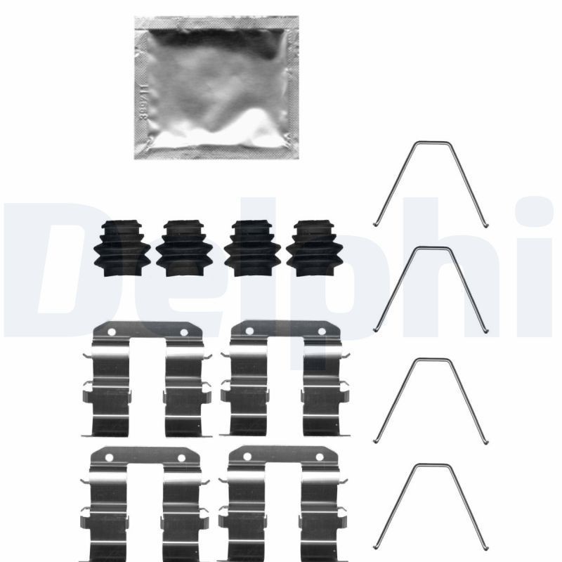 Great value for money - DELPHI Accessory Kit, disc brake pads LX0739