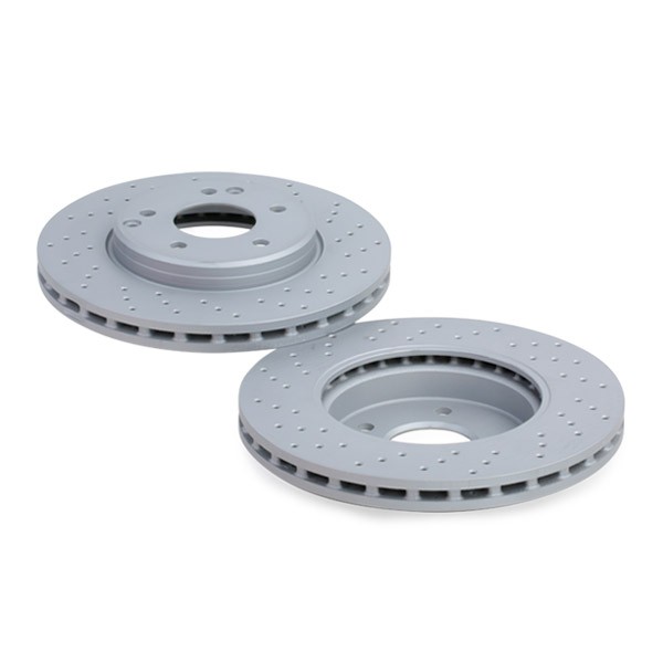 ZIMMERMANN 400.1435.52 Brake rotor 288x25mm, 7/5, 5x112, internally vented, Perforated, Coated, High-carbon