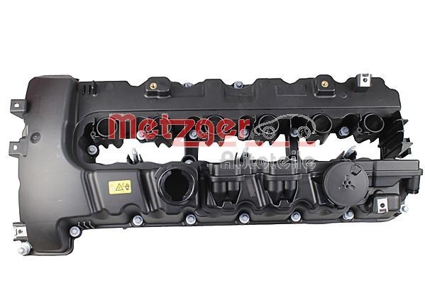 METZGER 2389174 Rocker cover with cylinder head cover gasket set, with bolts/screws, with breather valve