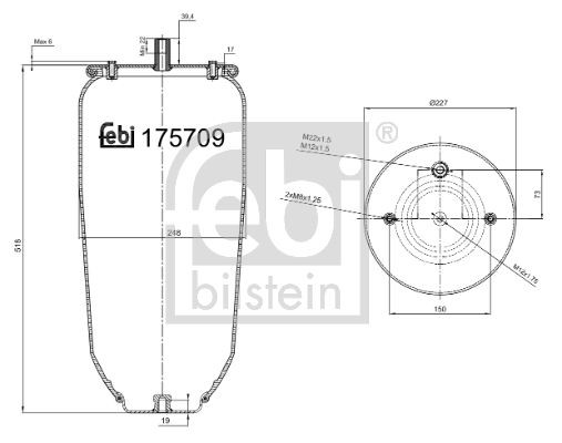 FEBI BILSTEIN Boot, air suspension 175709 buy