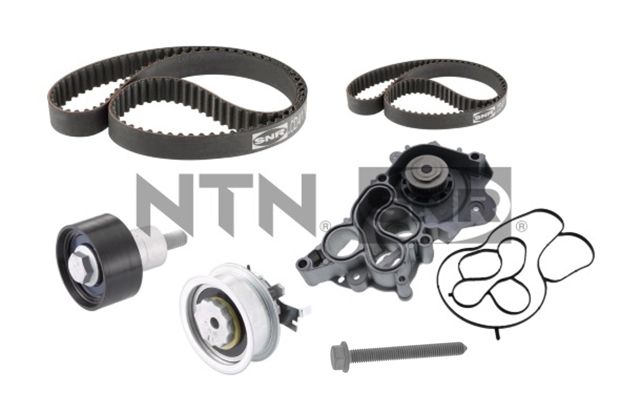 SNR KDP457.751 Water pump + timing belt kit VW T-ROC 2017 in original quality