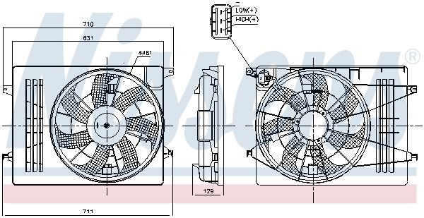 OEM-quality NISSENS 850006 Radiator cooling fan
