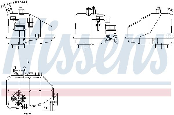 OEM-quality NISSENS 996264 Coolant expansion tank