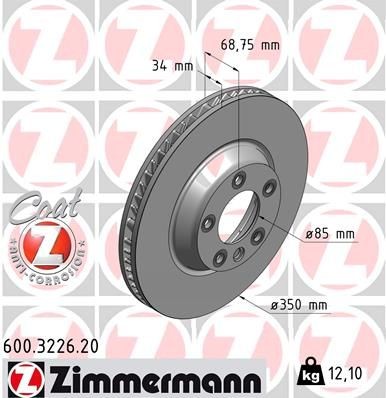 ZIMMERMANN 600.3226.20 Brake disc PORSCHE experience and price